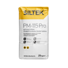 Siltek PM-115 Pro Штукатурка універсальна полегшена. Сіра (25 кг) Siltek PM-115 Pro Штукатурка універсальна полегшена. Сіра (25 кг)